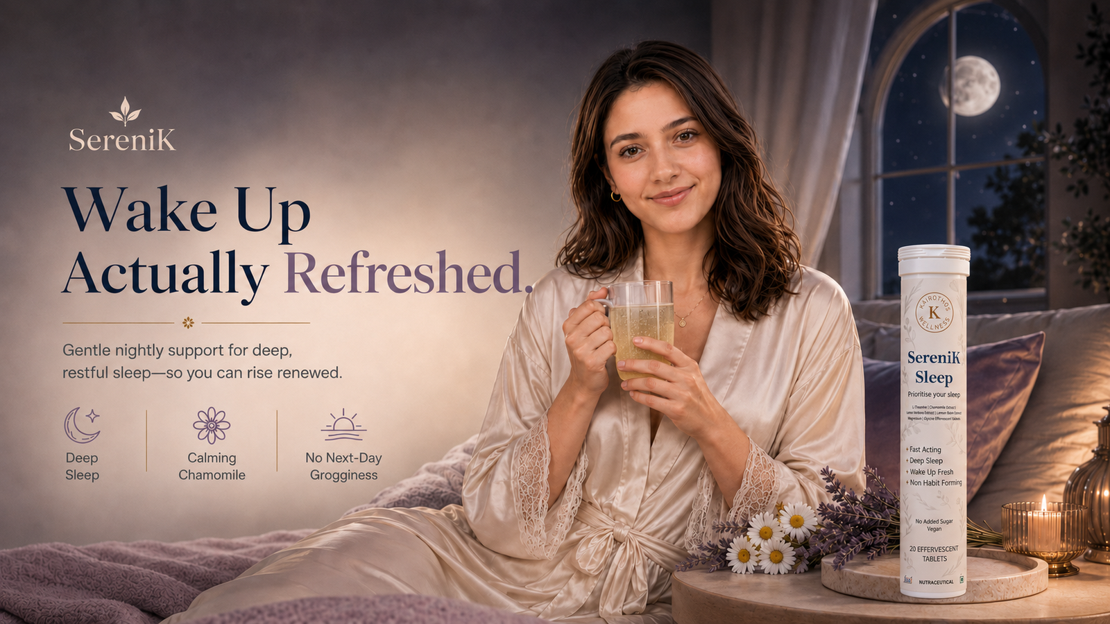 SereniK Mind premium homepage banner